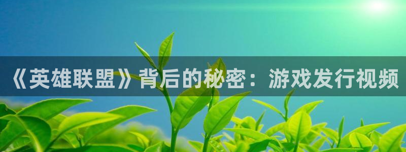 新宝GG注册开户：《英雄联盟》背后的秘密：游戏发行视频