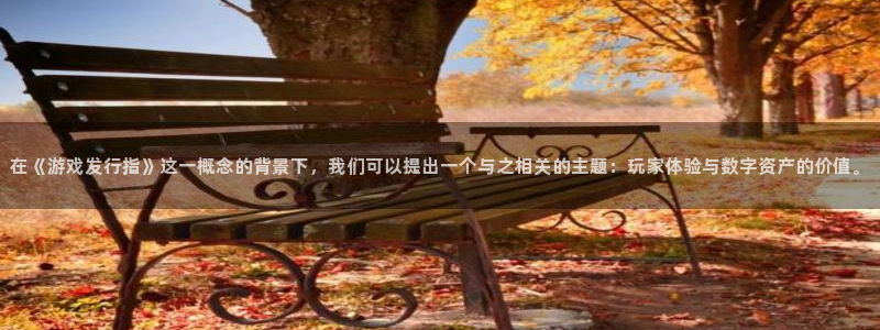新宝GG子经理人：在《游戏发行指》这一概念的背景下，我们可以提出一个与之相关的主题：玩家体验与数字资产的价值。
